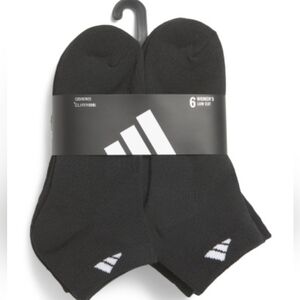 🖤🔹️ Adidas🔹 Women's Athletic 6pk Classic Show Cushioned Low Cut Socks Black